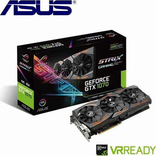 ASUS華碩 GeForce® STRIX-GTX1070-O8G-GAMING 顯示卡