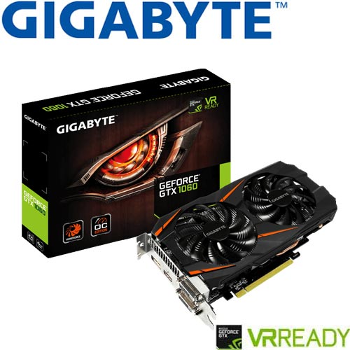 GIGABYTE技嘉 GeForce® GTX 1060 WINDFORCE OC 6G 顯示卡