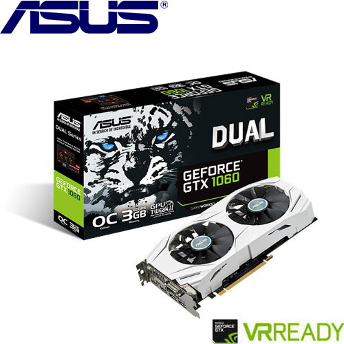 ASUS華碩 GeForce® DUAL-GTX1060-O3G-GAMING 顯示卡