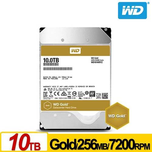 WD101KRYZ Gold 10TB 3.5吋企業級硬碟-內接式硬碟專館- EcLife良興購物網