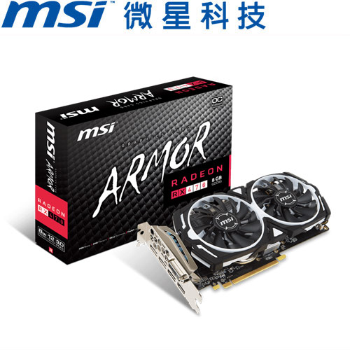 MSI微星 Radeon RX 470 ARMOR 8G OC 顯示卡