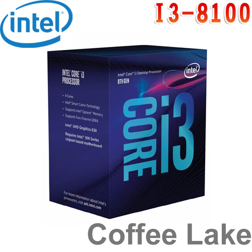 Intel英特爾Core i3-8100 處理器-DIY/零組件專館- EcLife良興購物網