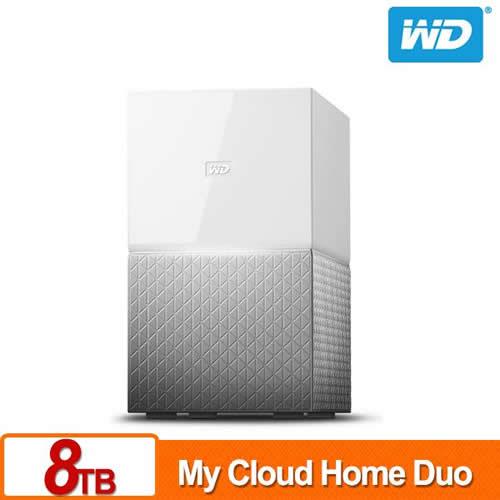 WD 威騰 My Cloud Home Duo 8TB(4TBx2) 網路儲存伺服器