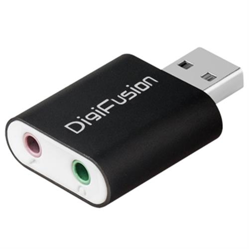 伽利略 USB2.0 鋁殼音效卡(黑)