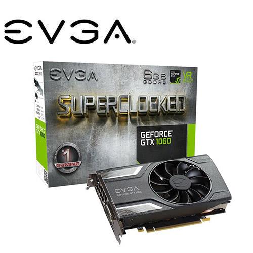 艾維克EVGA GTX1060 6GB SC GAMING ACX2.0 GDDR5 PCI-E圖形卡