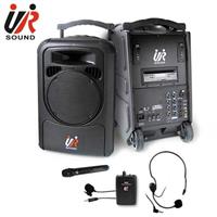 UR SOUND 雙頻藍芽/CD/USB/SD移動式無線擴音機(一手一腰) PA9223CDNB
