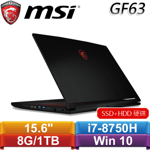 MSI微星 GF63 8RD-231TW 15.6吋筆記型電腦