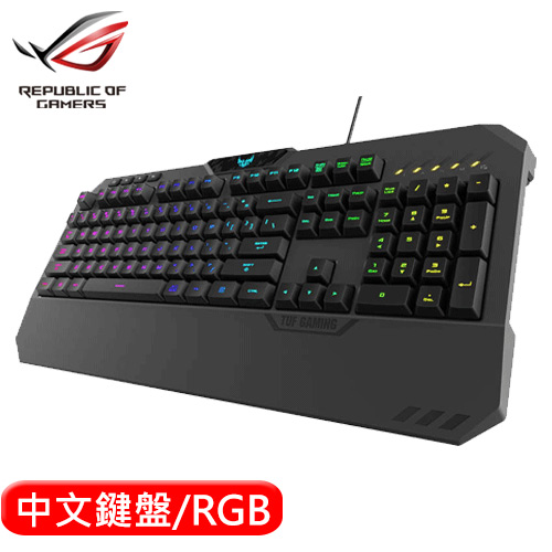 ASUS 華碩 TUF Gaming K5 RGB 機械薄膜電競鍵盤 中文