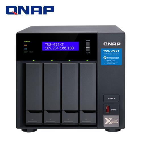 QNAP 威聯通 TVS-472XT-PT-4G 4Bay NAS 網路儲存伺服器