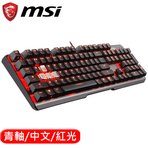 MSI 微星 Vigor GK60 機械鍵盤 Cherry MX 青軸 中文