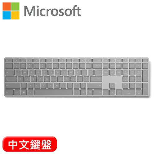 Microsoft 微軟 指紋辨識功能 時尚鍵盤(EKZ-00010) 中文
