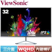 R2【福利品】ViewSonic優派 32型 VX3276-2K-MHD-2 無邊框螢幕