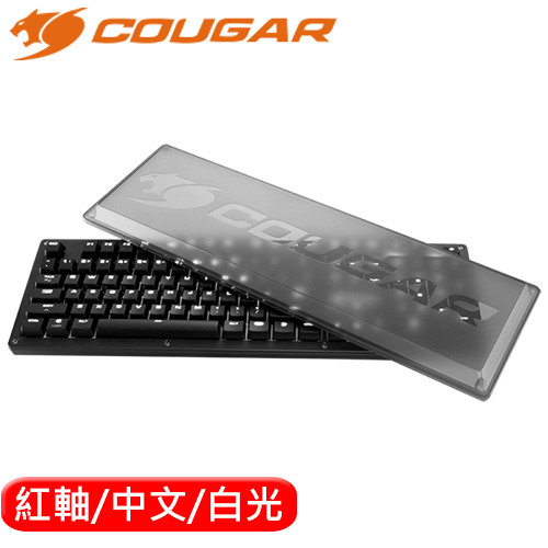COUGAR 美洲獅 PURI 機械鍵盤 白光 Cherry紅軸
