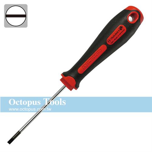 Octopus 3.0x75mm舒適吸震一字起子BONDHUS #13005（488.13005）