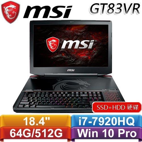 MSI微星 GT83VR 7RF(Titan SLI)-204TW 18.4吋電競筆記型電腦