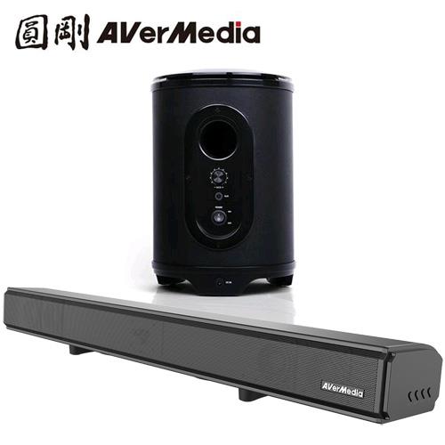 圓剛 戰神巴雷特 2.1聲道 藍牙喇叭 Soundbar GS335+GS333黑 【電競專用款】