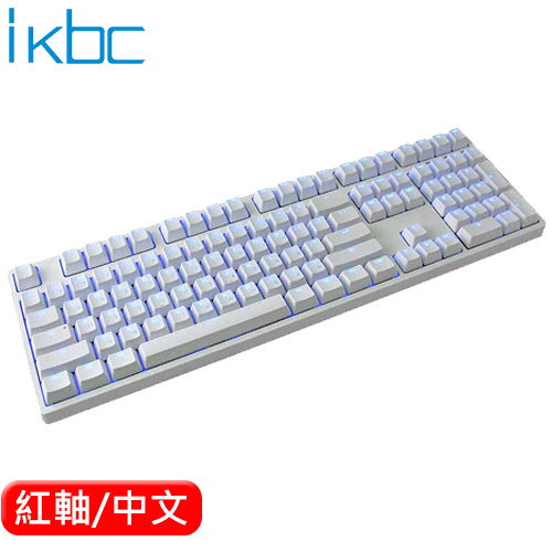 ikbc TD108 機械鍵盤 白 Cherry MX 紅軸