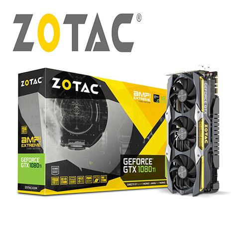 ZOTAC索泰 GeForce GTX 1080 Ti AMP Extreme Core Edition 顯示卡
