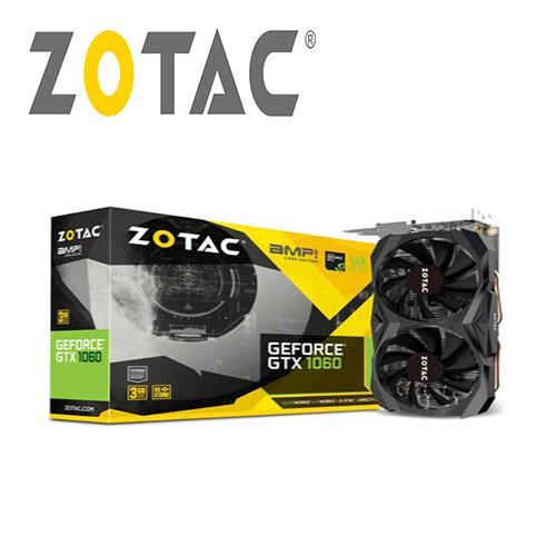 ZOTAC索泰 GeForce GTX 1060 3GB AMP Core Edition 顯示卡