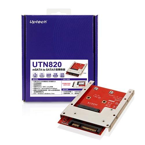 Uptech Utn820 Msata To Sata介面轉換器 Diy 零組件專館 Eclife良興購物網