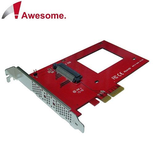 Awesome PCIe 3.0x4 U.2 NVMe SSD轉接擴充卡-AWD-PE-132