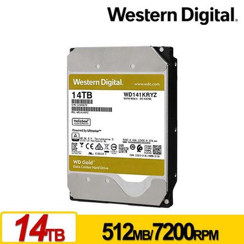 WD 威騰 WD141KRYZ 金標 14TB 3.5吋企業級硬碟