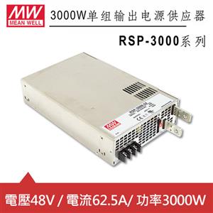 MW明緯 RSP-3000-48 48V機殼型交換式電源供應器 (3000W)