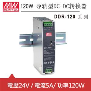 MW明緯 DDR-120C-24 24V軌道式電源供應器 (120W)