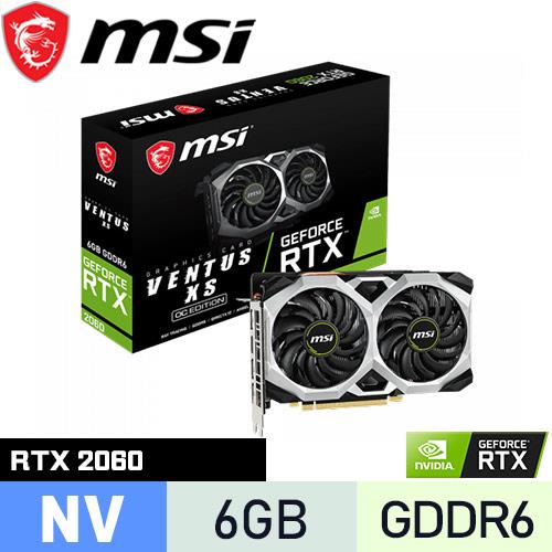 MSI微星GeForce RTX 2060 VENTUS XS 6G OC 顯示卡-DIY/零組件專館