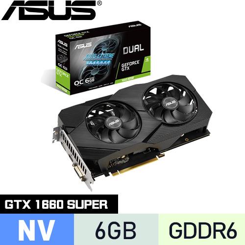 ASUS華碩 GeForce DUAL-GTX1660S-O6G-EVO 顯示卡