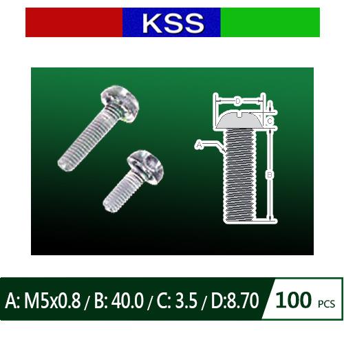 KSS PF-540N 塑膠螺絲 圓頭十字 (100PCS)