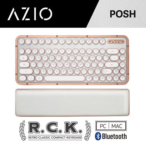 AZIO R.C.K. POSH BT 藍牙真牛皮短版鍵盤 中文 (PC/MAC)
