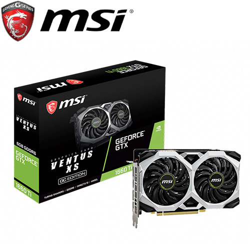 MSI微星GeForce GTX 1660 Ti VENTUS XS 6G OC 顯示卡-DIY/零組件專館