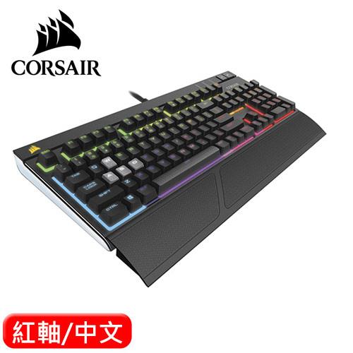 CORSAIR 海盜船 STRAFE RGB靜音機械鍵盤 紅軸 中文