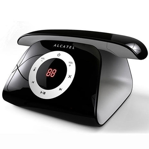 Alcatel 阿爾卡特 CONNECT 經典造型數位答錄無線電話 (黑)