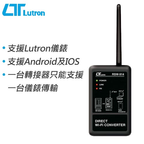 Lutron路昌 RS232轉Wi-Fi轉換器 RSW-914