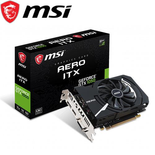 MSI微星 GeForce GTX 1050 AERO ITX 3G OC 顯示卡