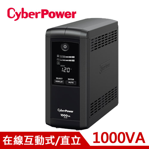 CyberPower 1KVA 在線互動式UPS不斷電系統 CP1000AVRLCDa