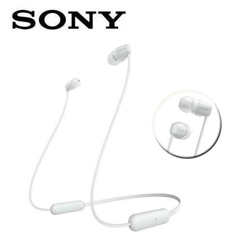 SONY無線藍牙入耳式耳麥WI-C200-W白