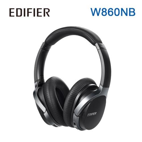 Edifier W860NB主動抗噪立體聲全罩式藍牙耳機 黑