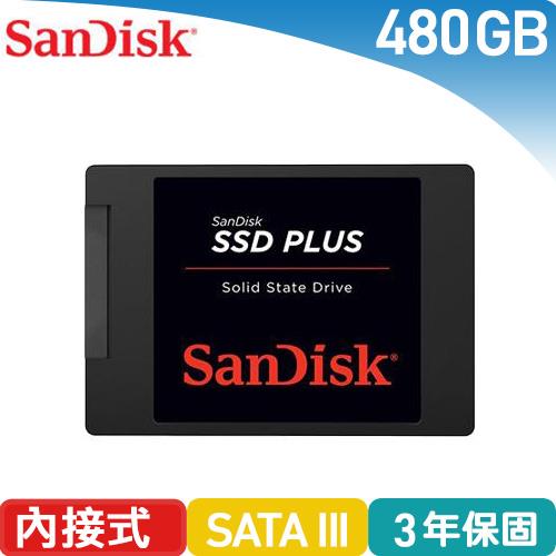 SanDisk SSD PLUS Solid State Drive 固態硬碟-480GB (SDSSDA-480G-G26