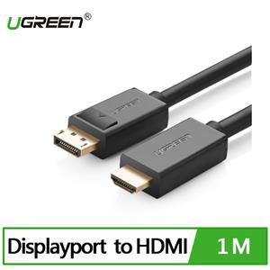 UGREEN 綠聯 DP轉HDMI線/DisplayPort轉HDMI線 (1 公尺)