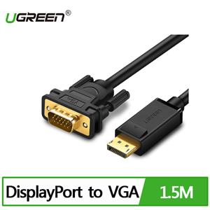 UGREEN 綠聯 1.5M DisplayPort 公 轉VGA 公 傳輸線