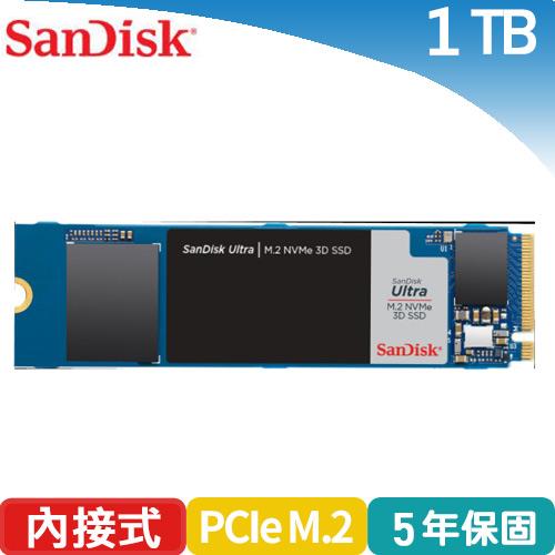 SanDisk Ultra 3D M.2 1TB NVMe SSD固態硬碟-SSD固態硬碟專館- EcLife