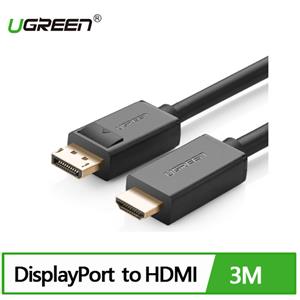 UGREEN 綠聯 DP轉HDMI線/DisplayPort轉HDMI線 3M