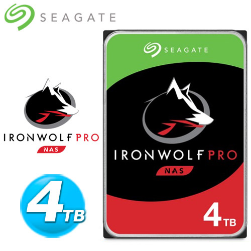 Seagate 3.5吋 4TB 那嘶狼【IronWolf Pro】NAS(ST4000NE001