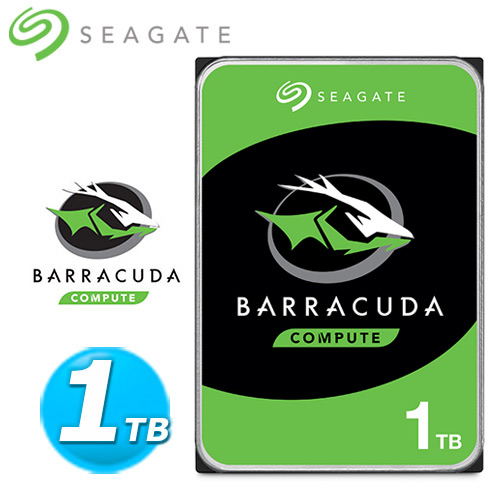 Seagate【BarraCuda】新梭魚 1TB 3.5吋桌上型硬碟 (ST1000DM010)