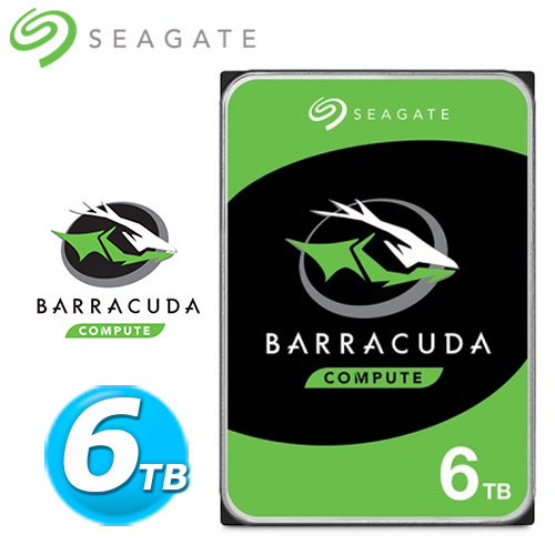 Seagate 3.5吋6TB【BarraCuda】新梭魚桌上型硬碟(ST6000DM003)-內接式