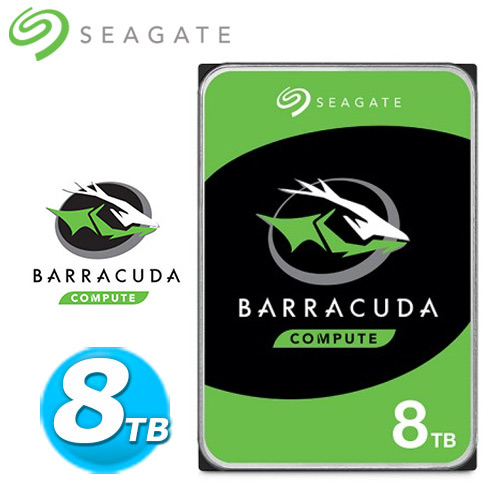 Seagate【BarraCuda】新梭魚 8TB 3.5吋桌上型硬碟 (ST8000DM004)