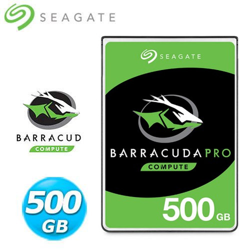 Seagate 2.5吋 500G 新梭魚【BarraCuda Pro】硬碟(ST500LM034)
